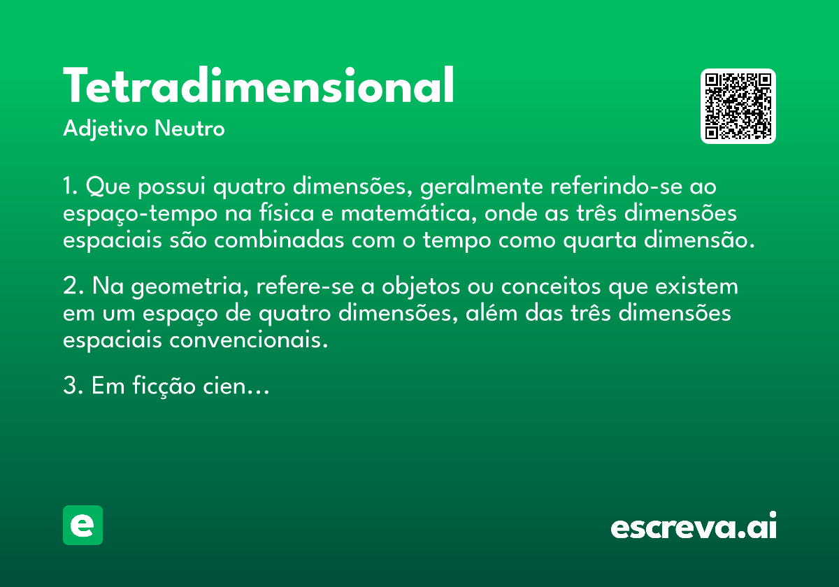 tetradimensional