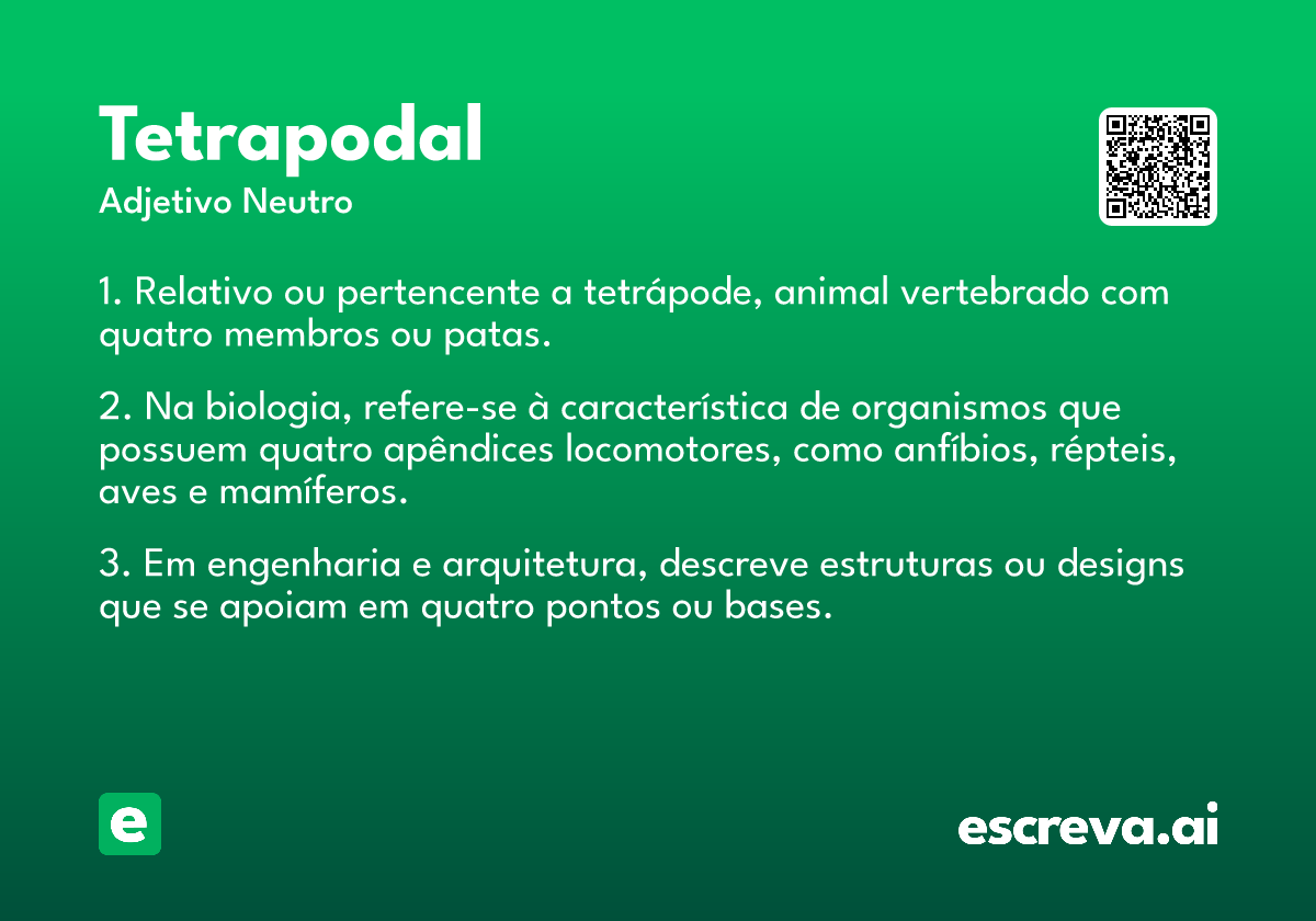 tetrapodal