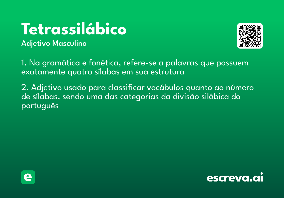 tetrassilábico