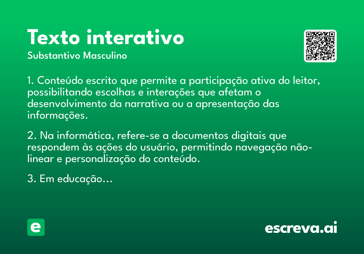 texto interativo