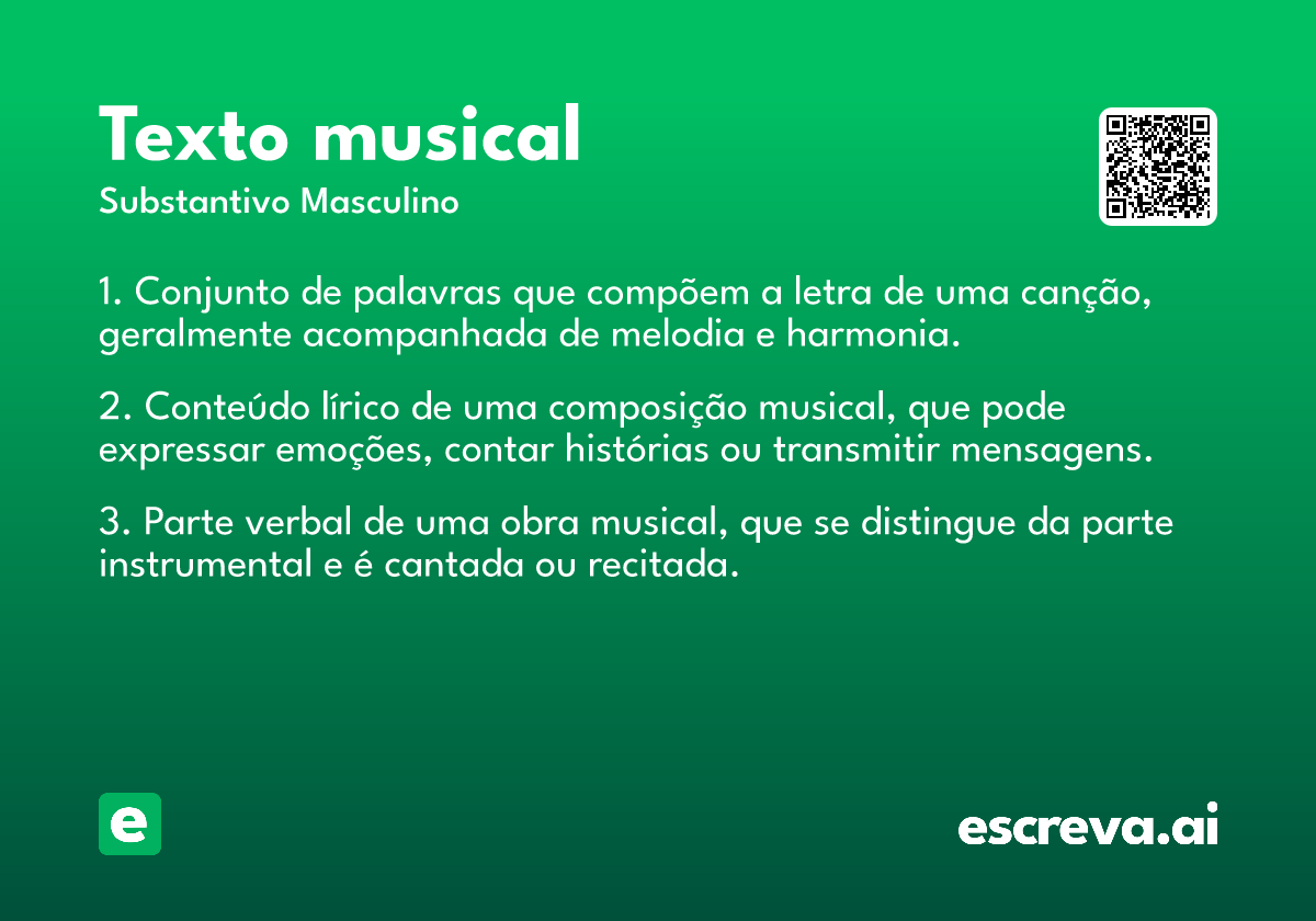 texto musical