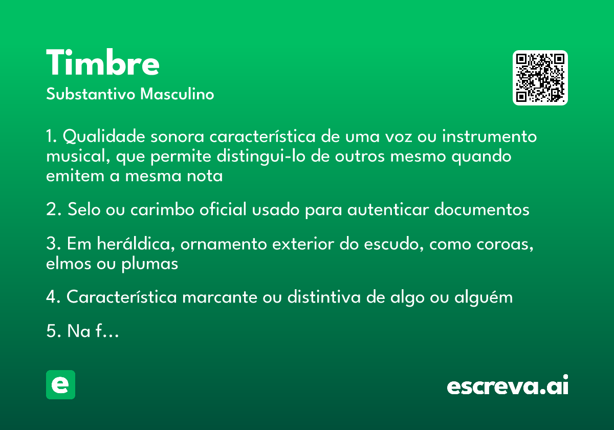 timbre