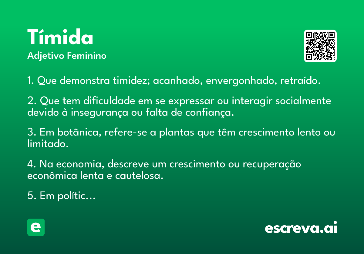 tímida