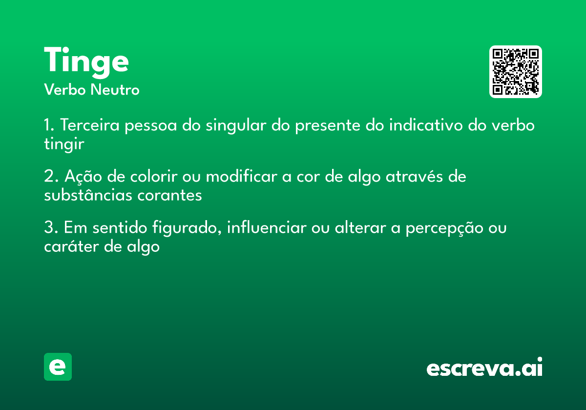 tinge