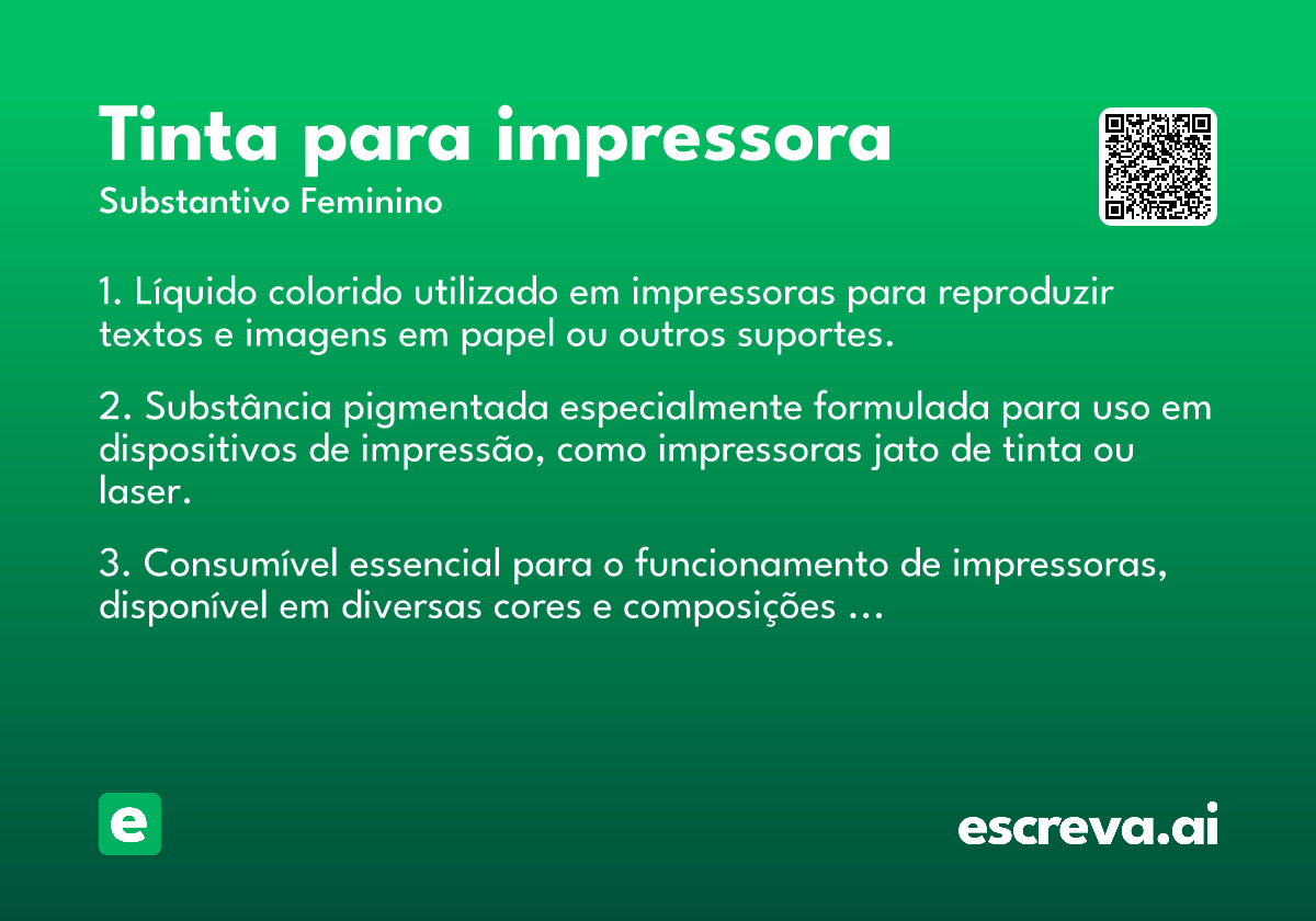 tinta para impressora