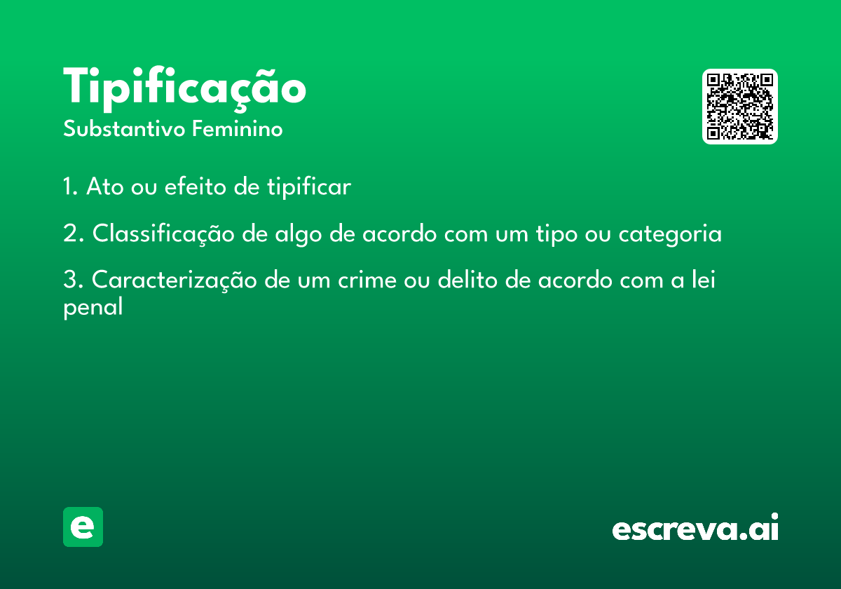 tipificação