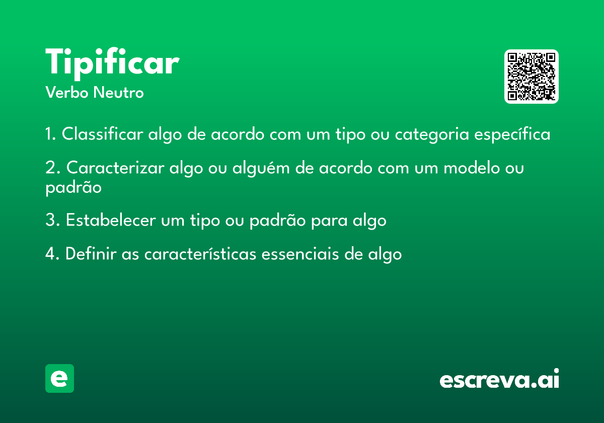 tipificar