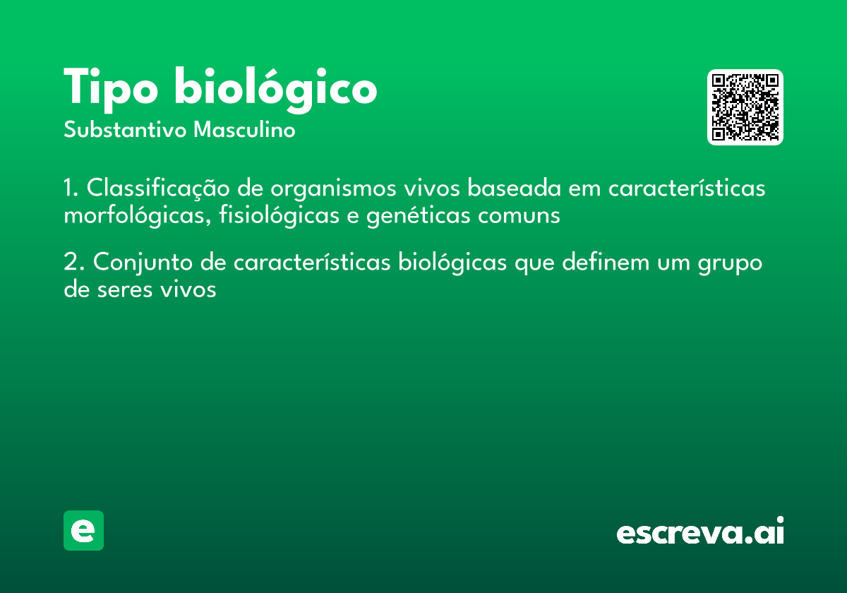 tipo biológico