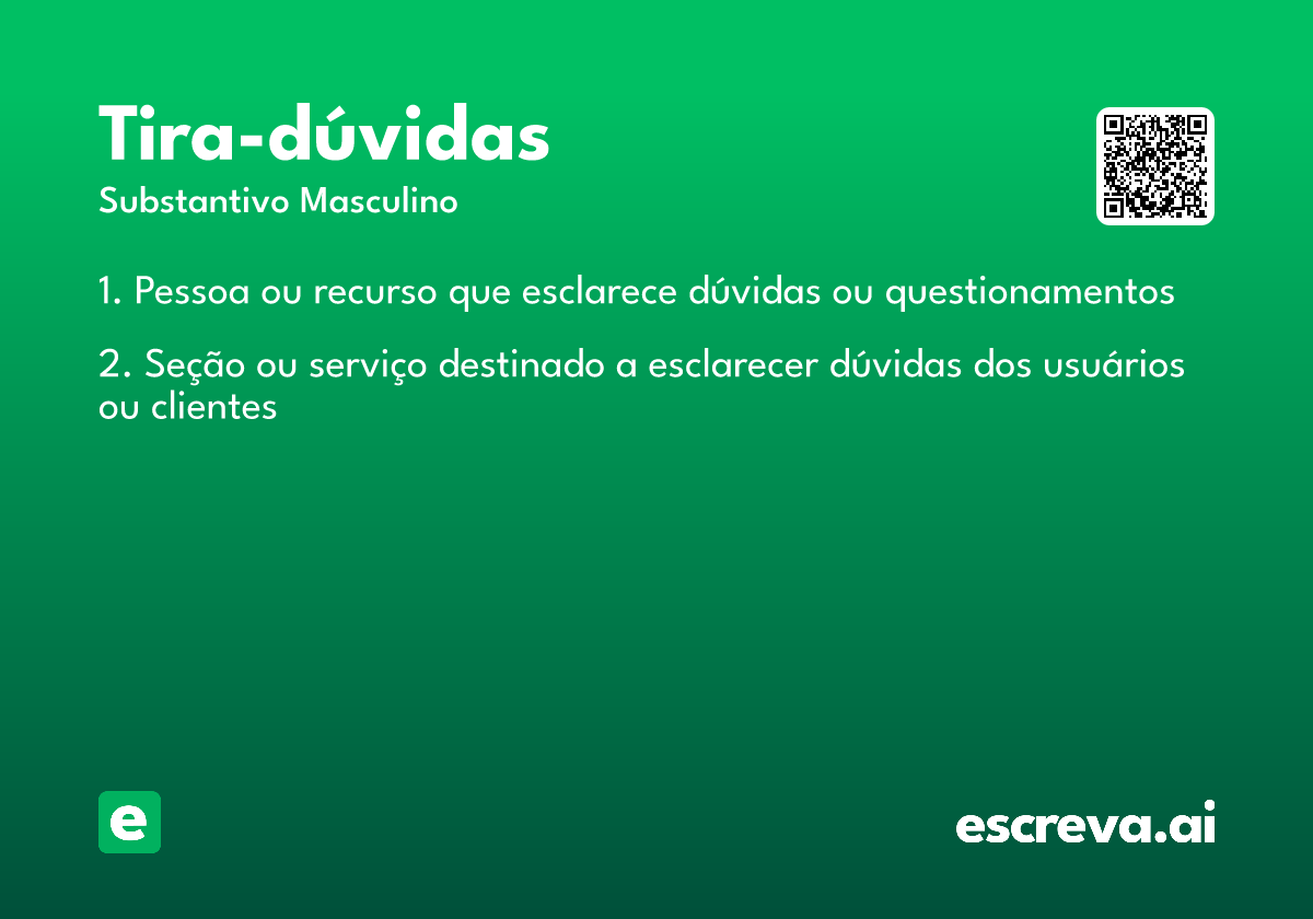tira-dúvidas