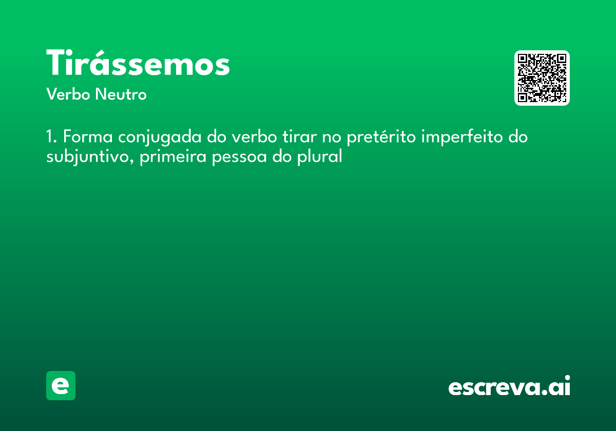 tirássemos