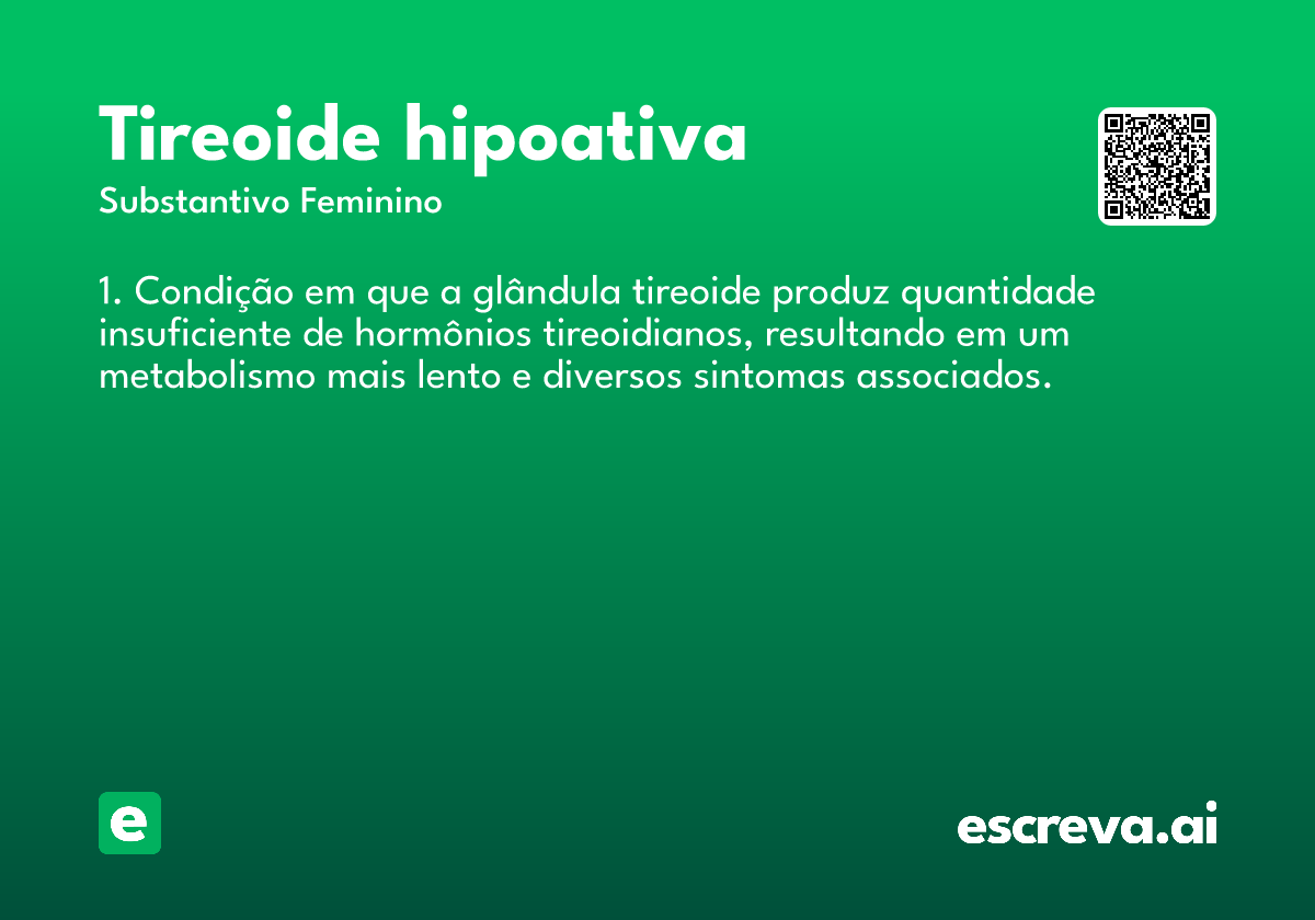 tireoide hipoativa