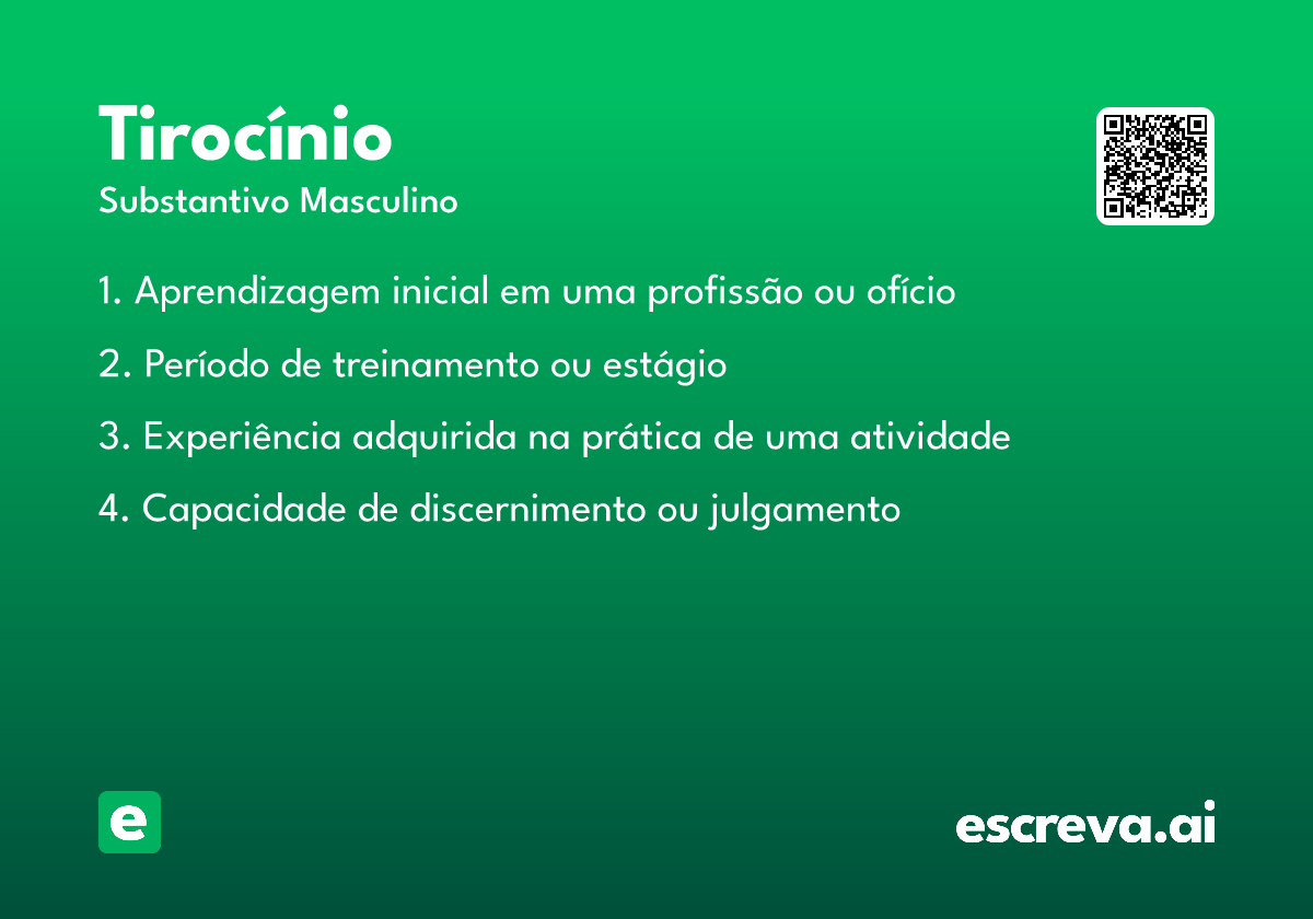 tirocínio