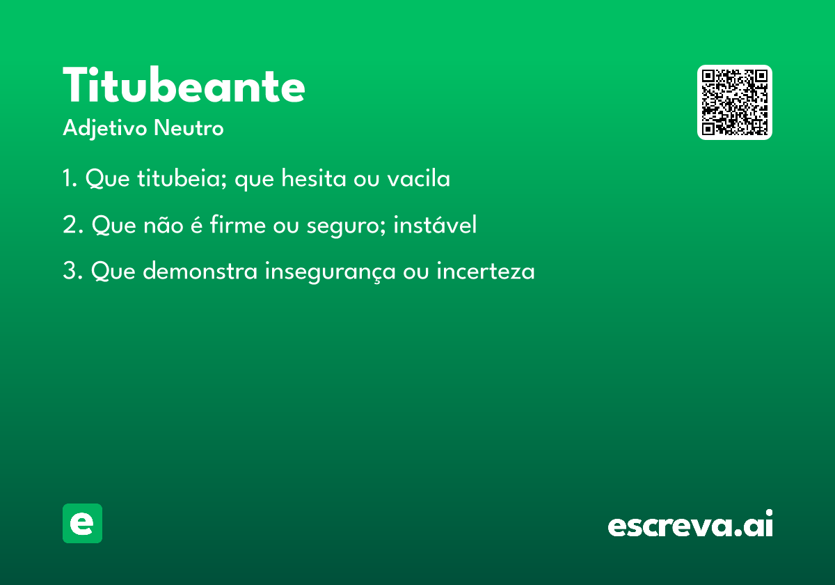 titubeante