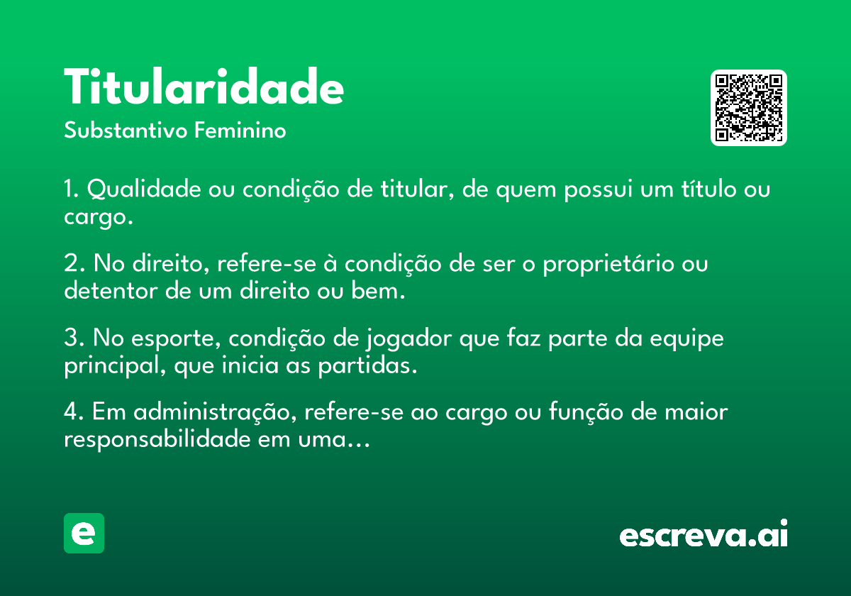 titularidade