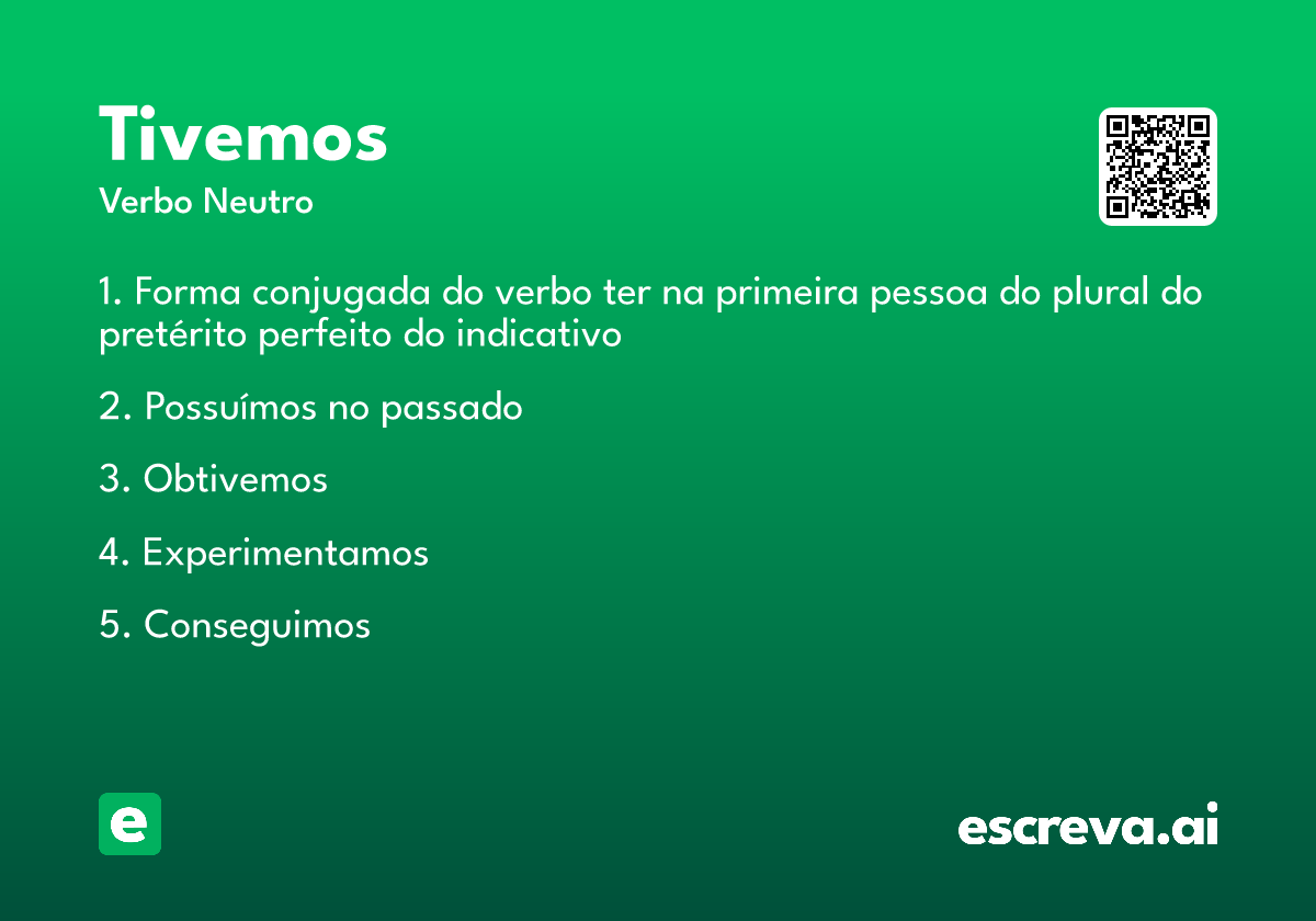 tivemos