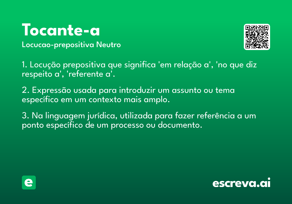 tocante-a