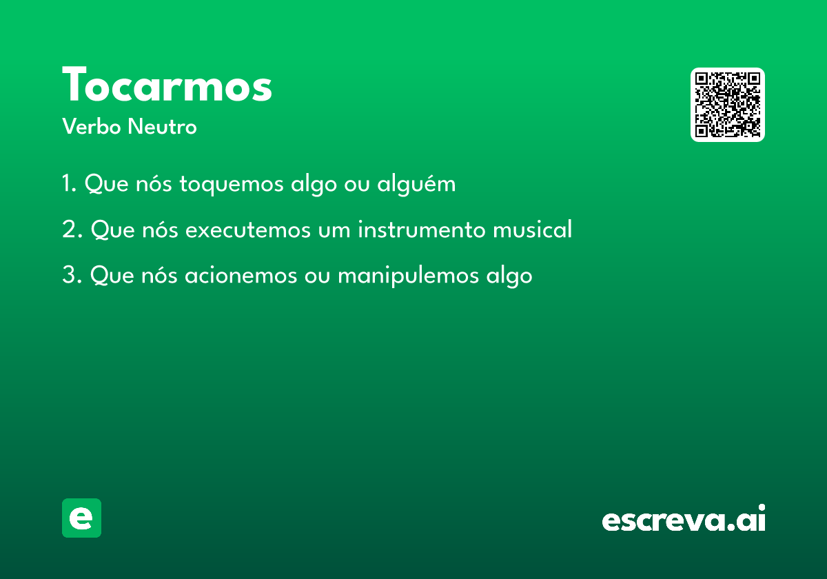 tocarmos