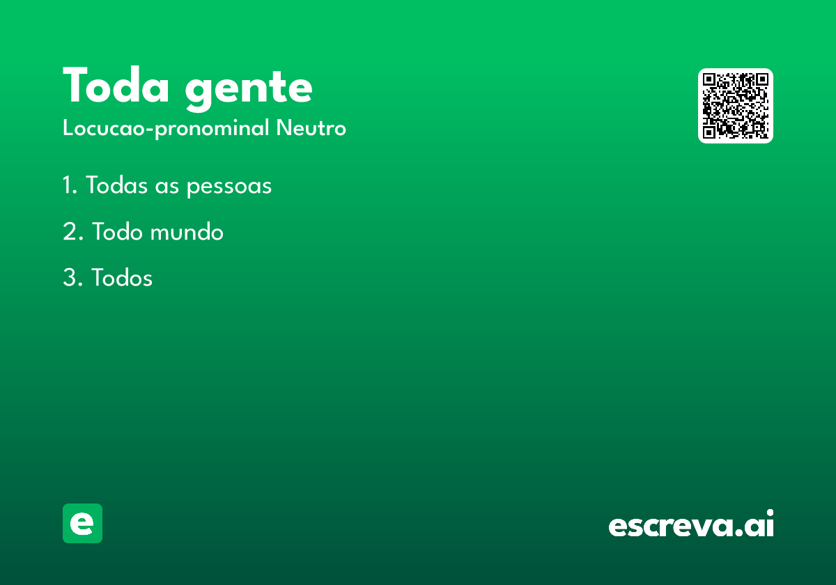 toda gente