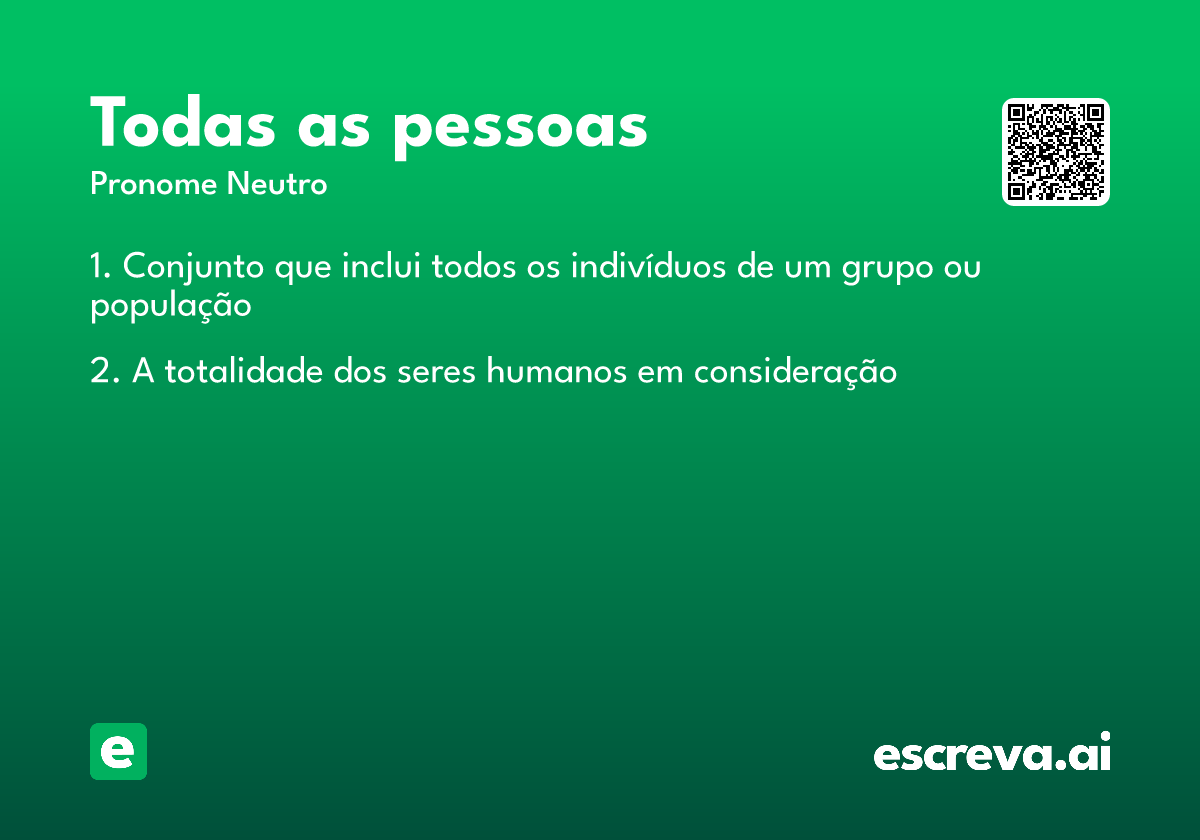 todas as pessoas