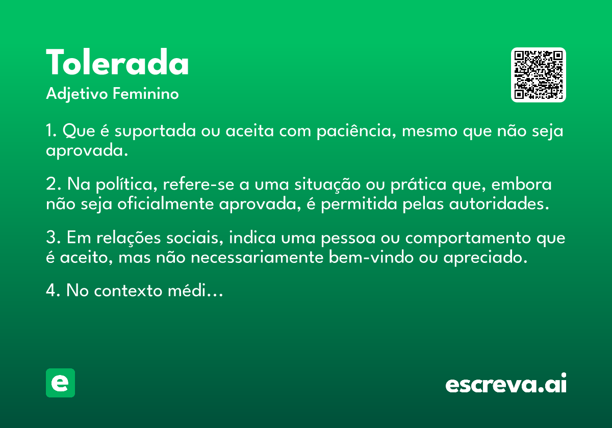 tolerada
