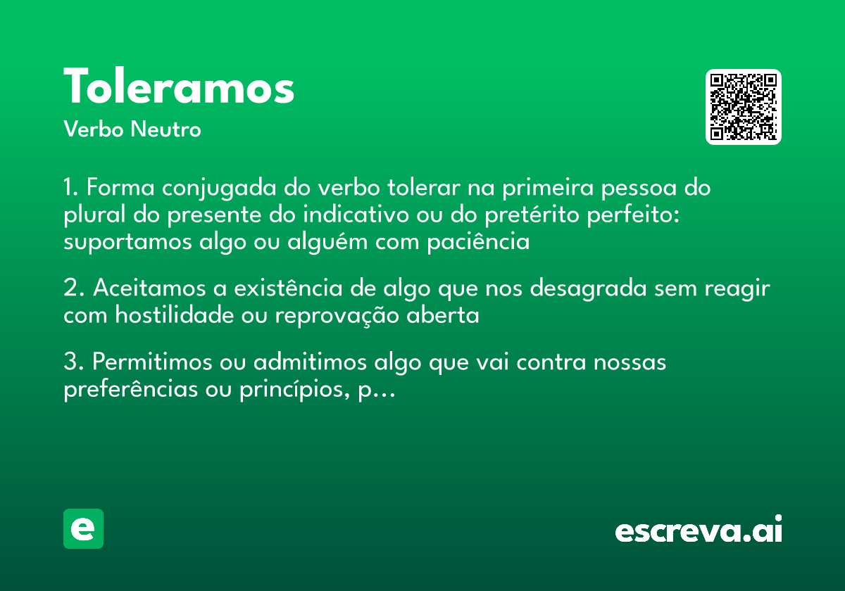 toleramos