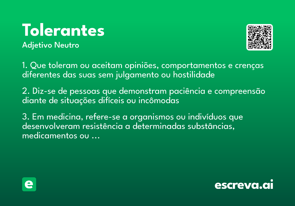 tolerantes