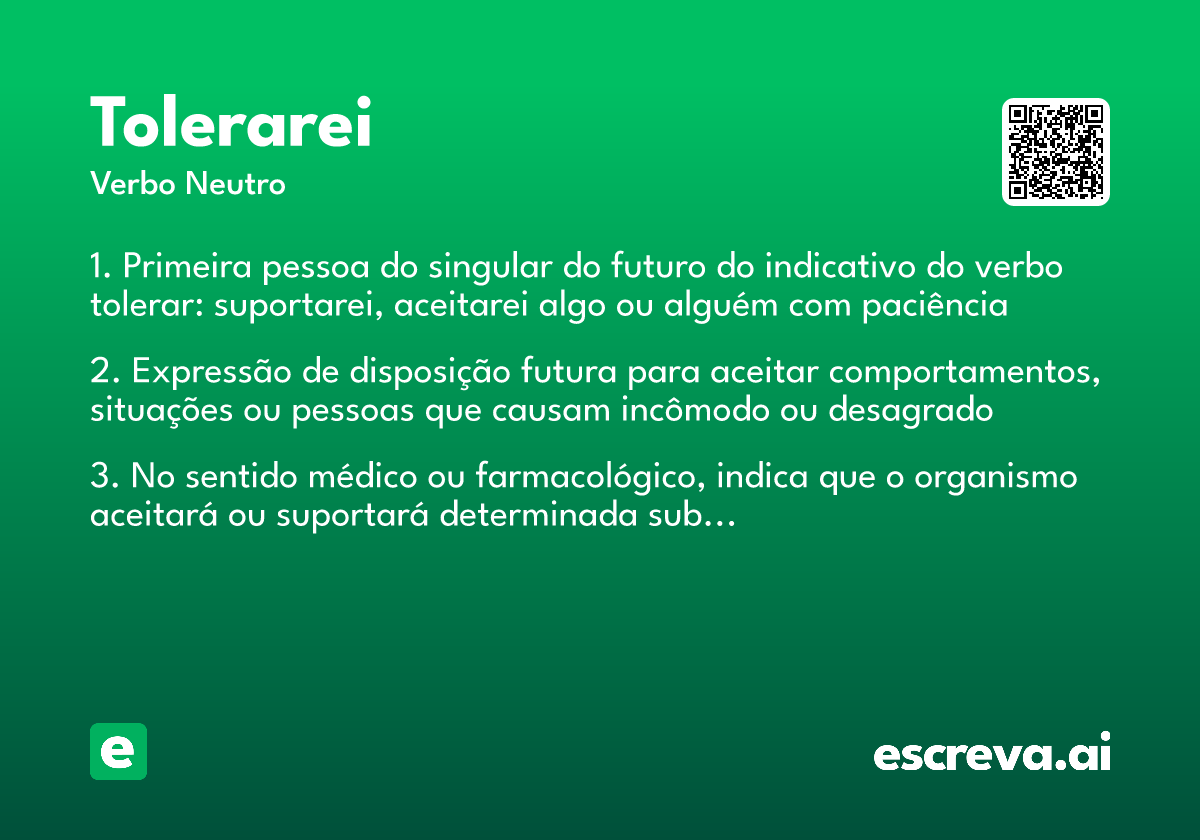 tolerarei