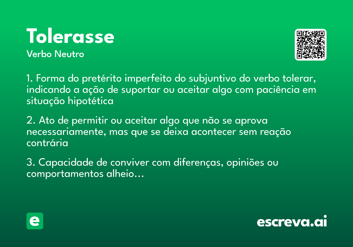 tolerasse