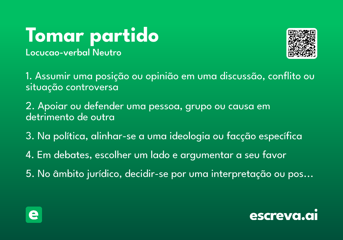 tomar partido