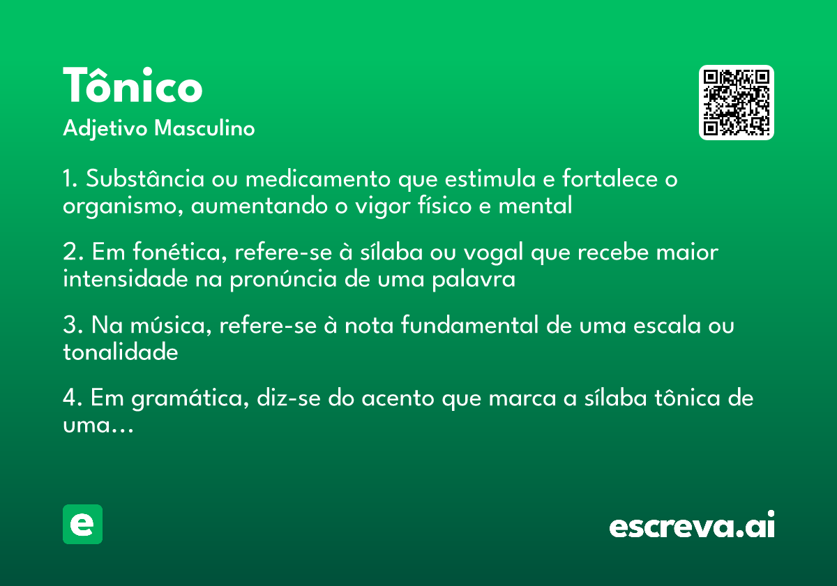 tônico