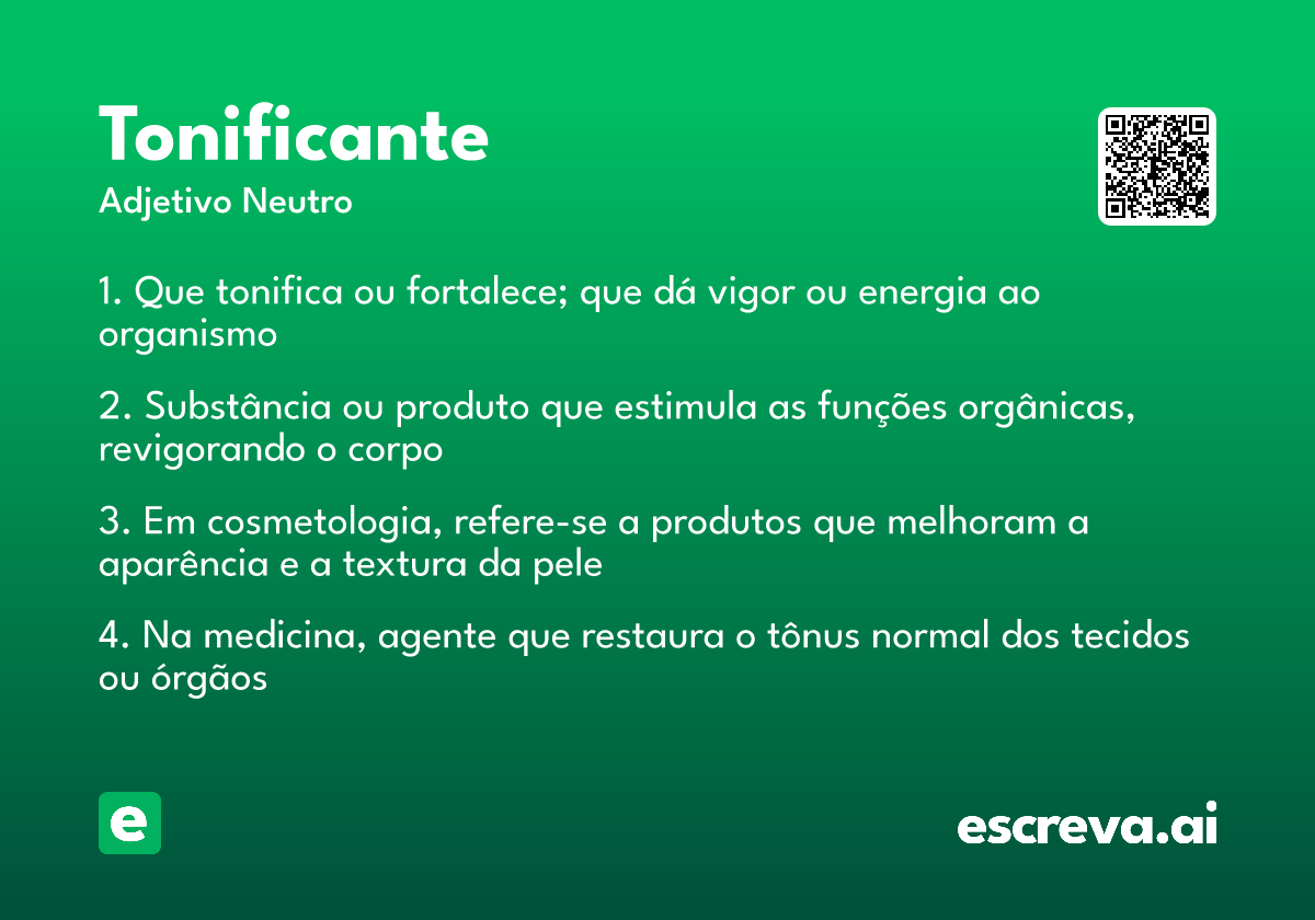 tonificante