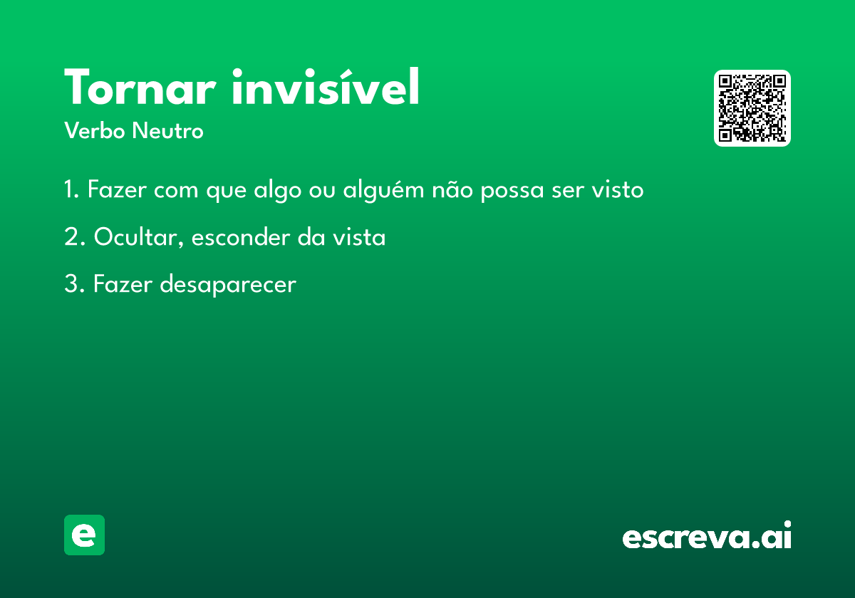 tornar invisível