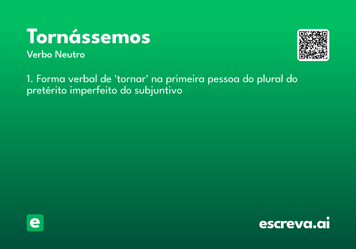 tornássemos