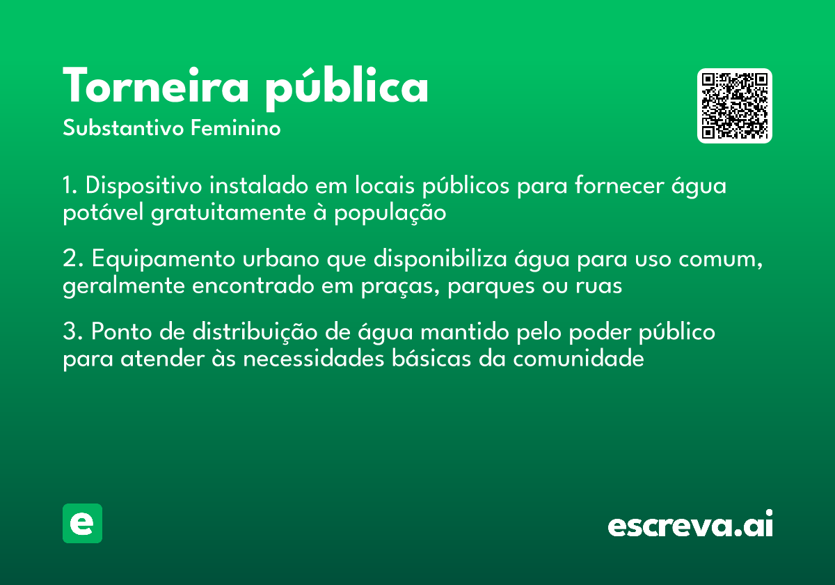 torneira pública