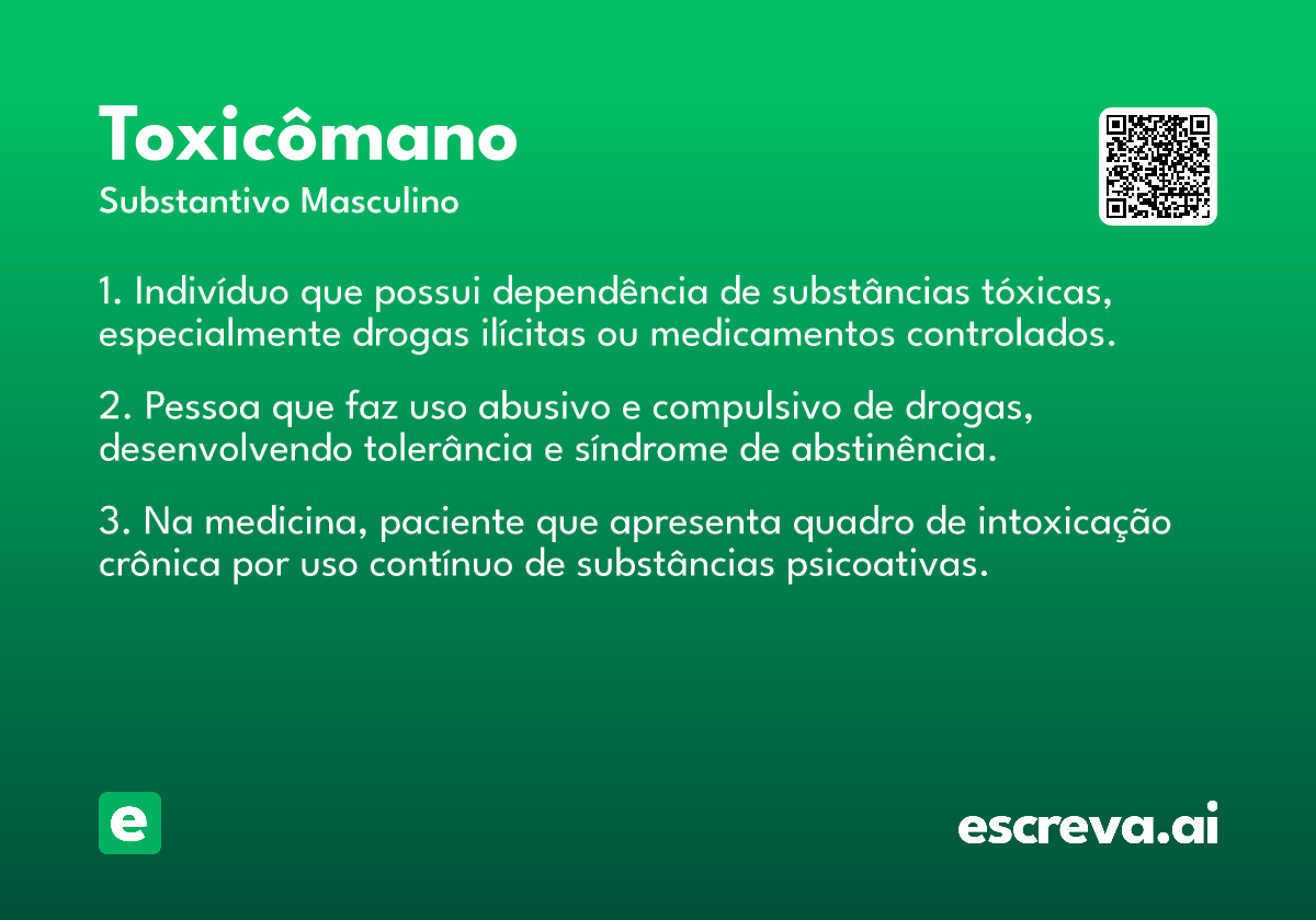 toxicômano