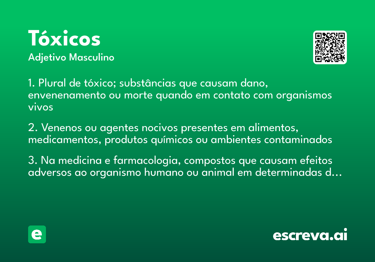 tóxicos