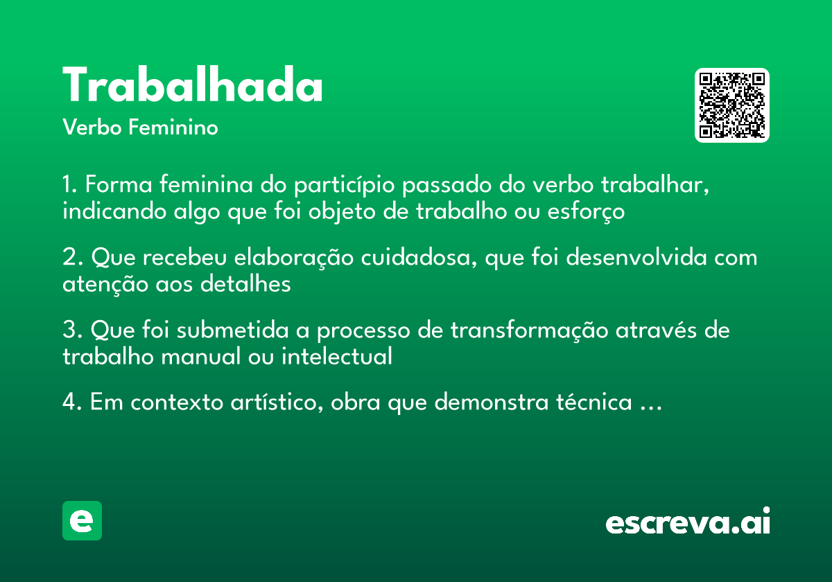 trabalhada