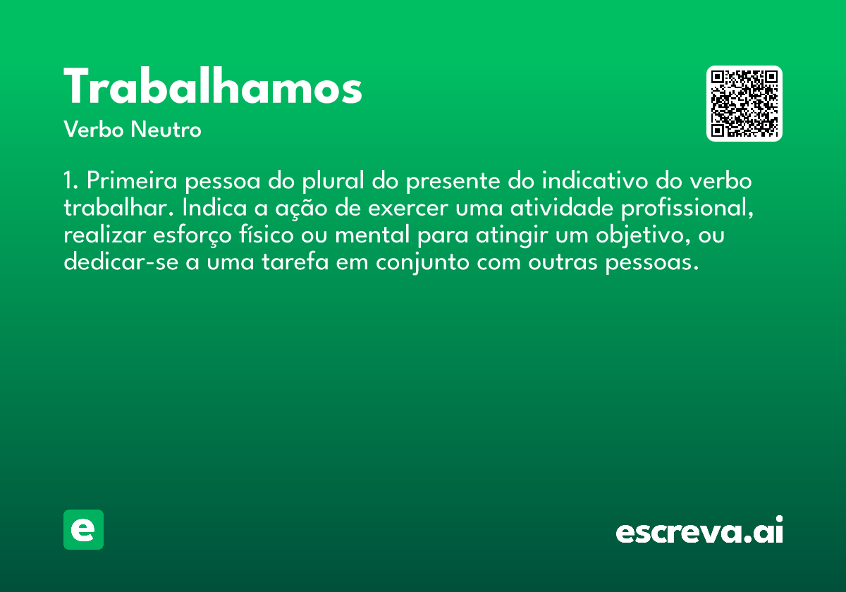 trabalhamos