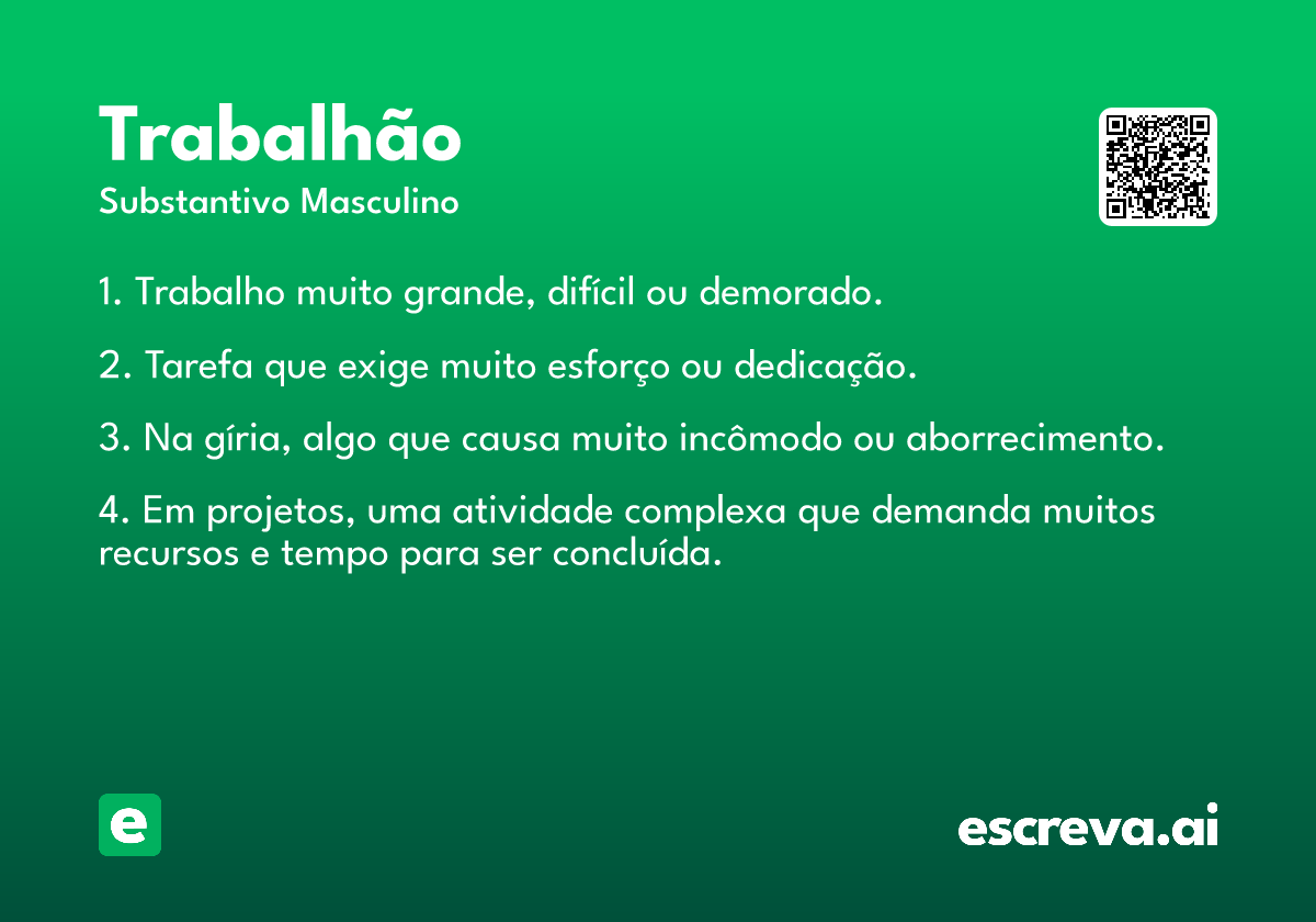 trabalhão