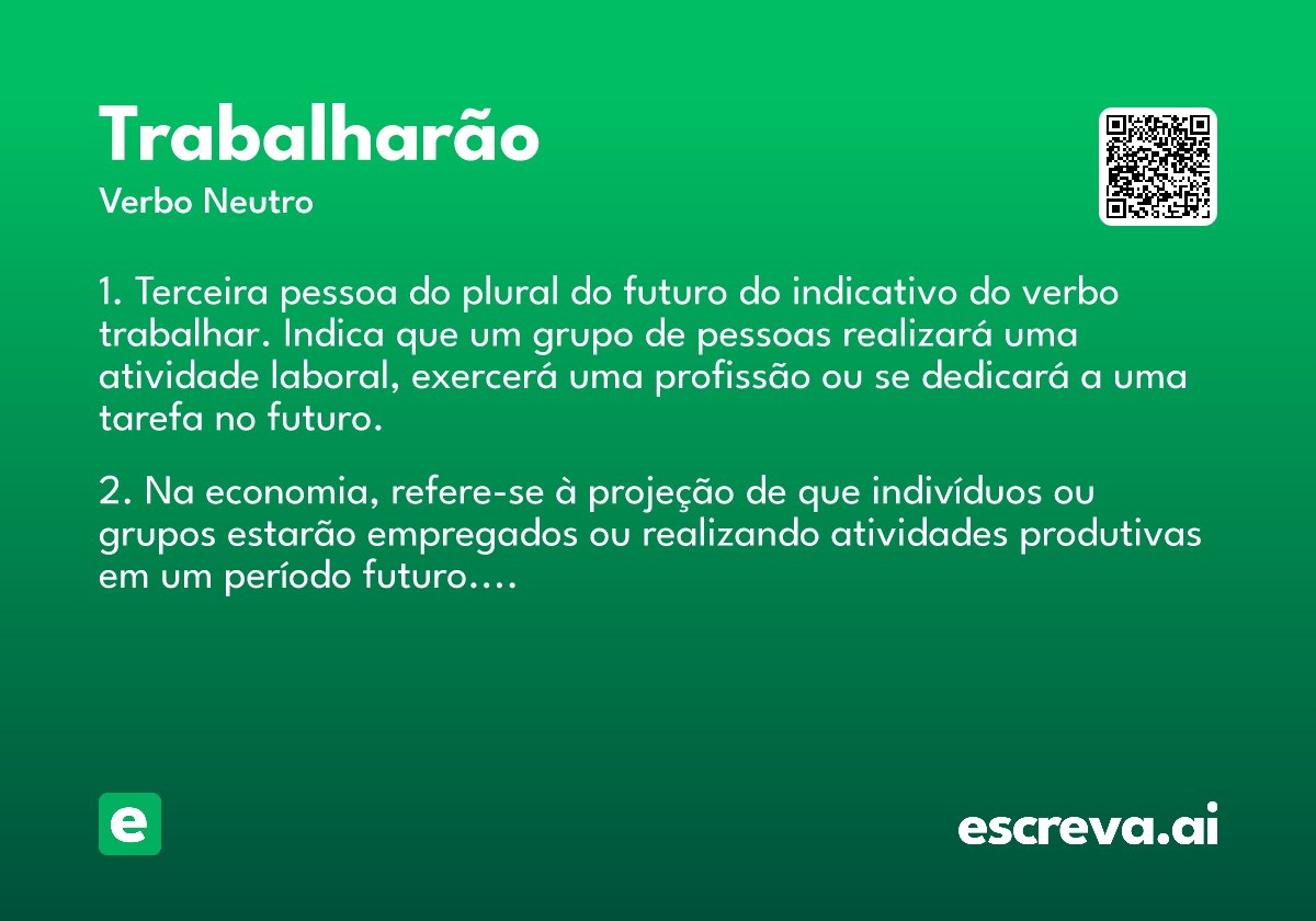 trabalharão