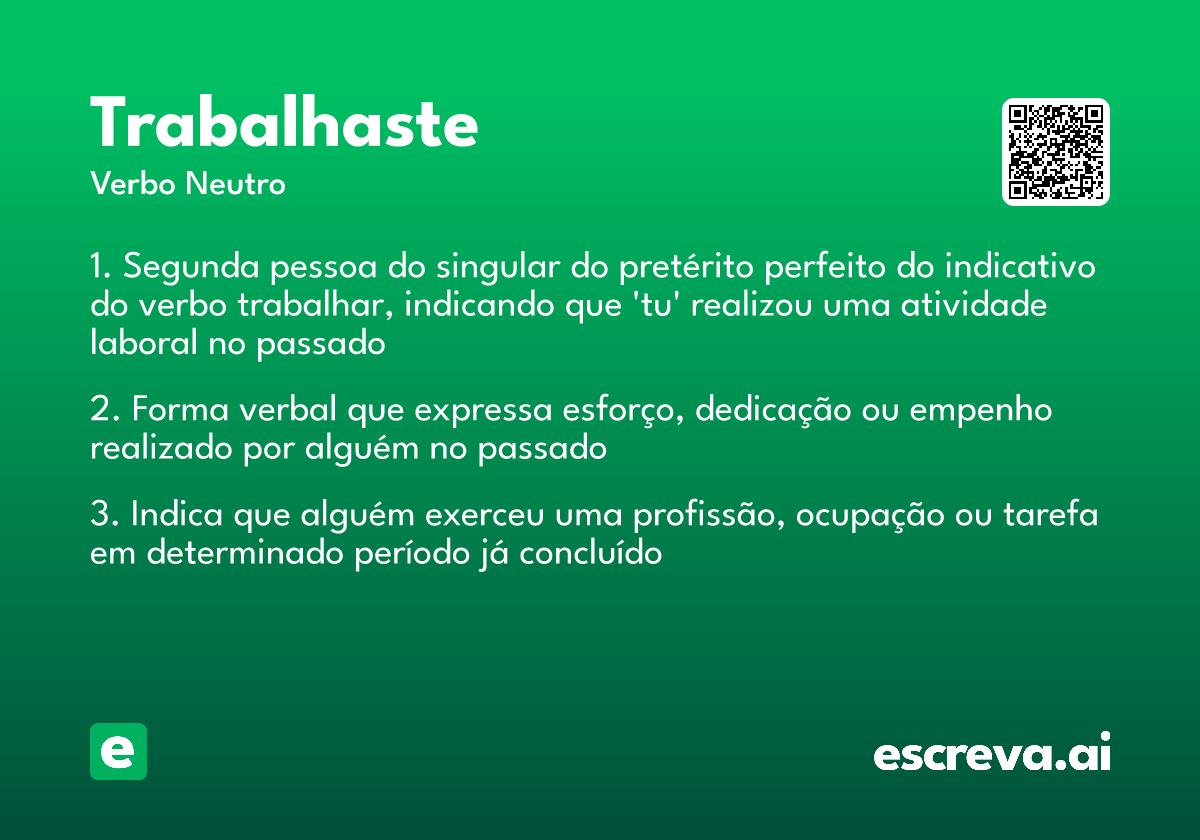 trabalhaste
