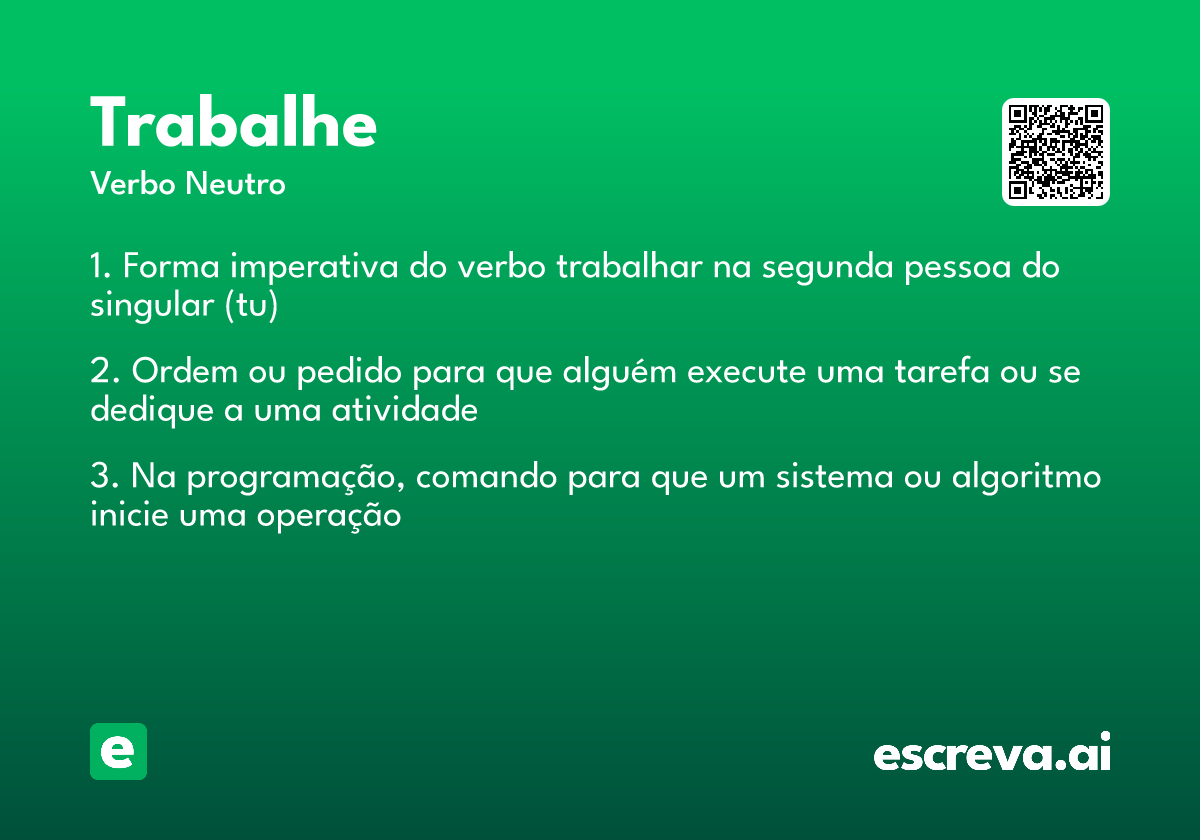 trabalhe