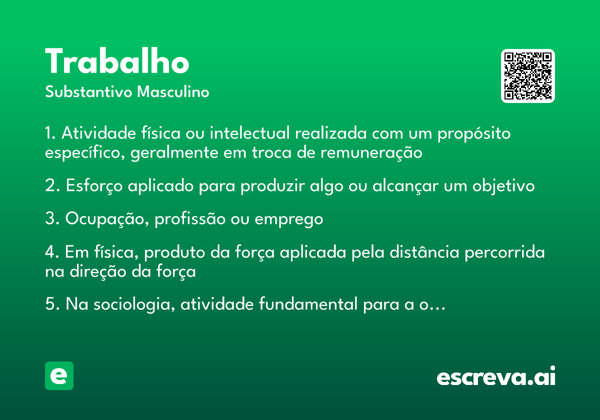 trabalho