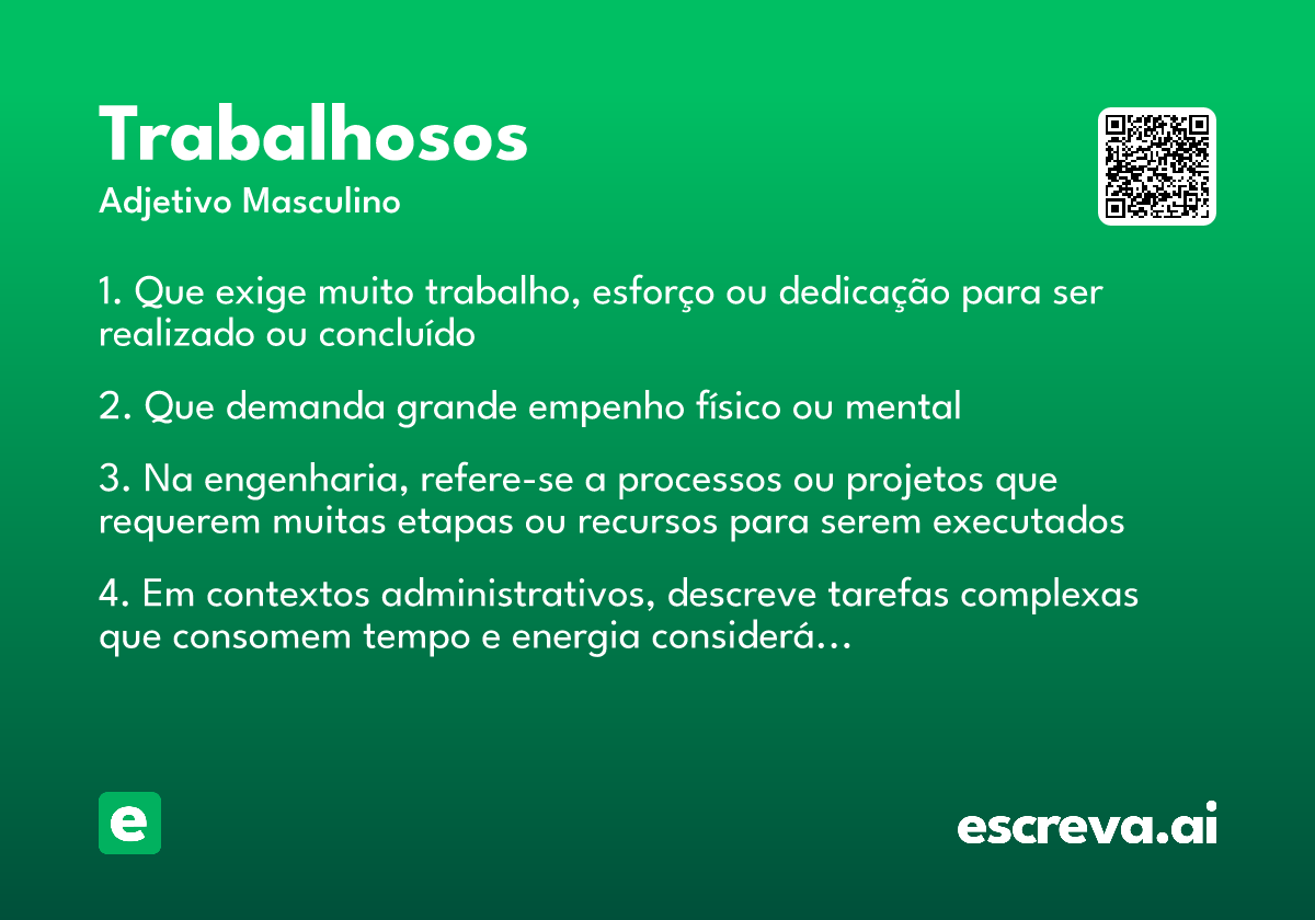 trabalhosos