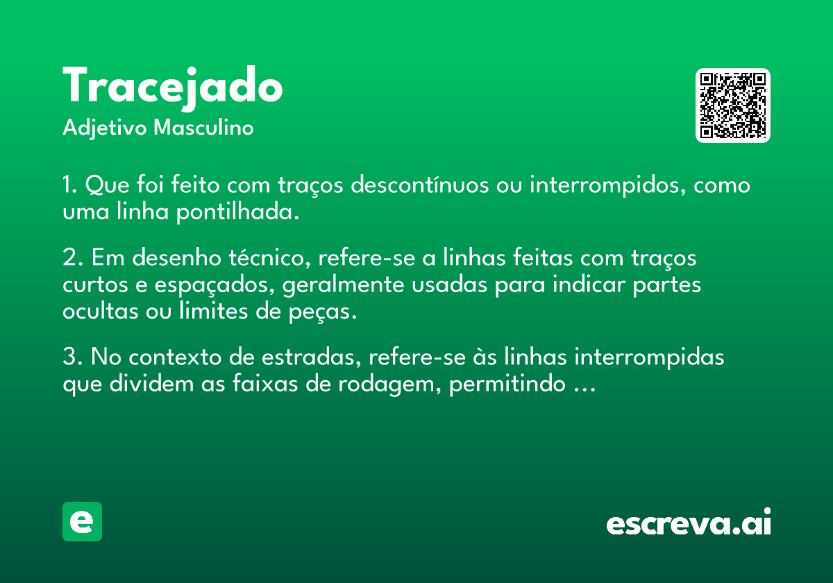 tracejado
