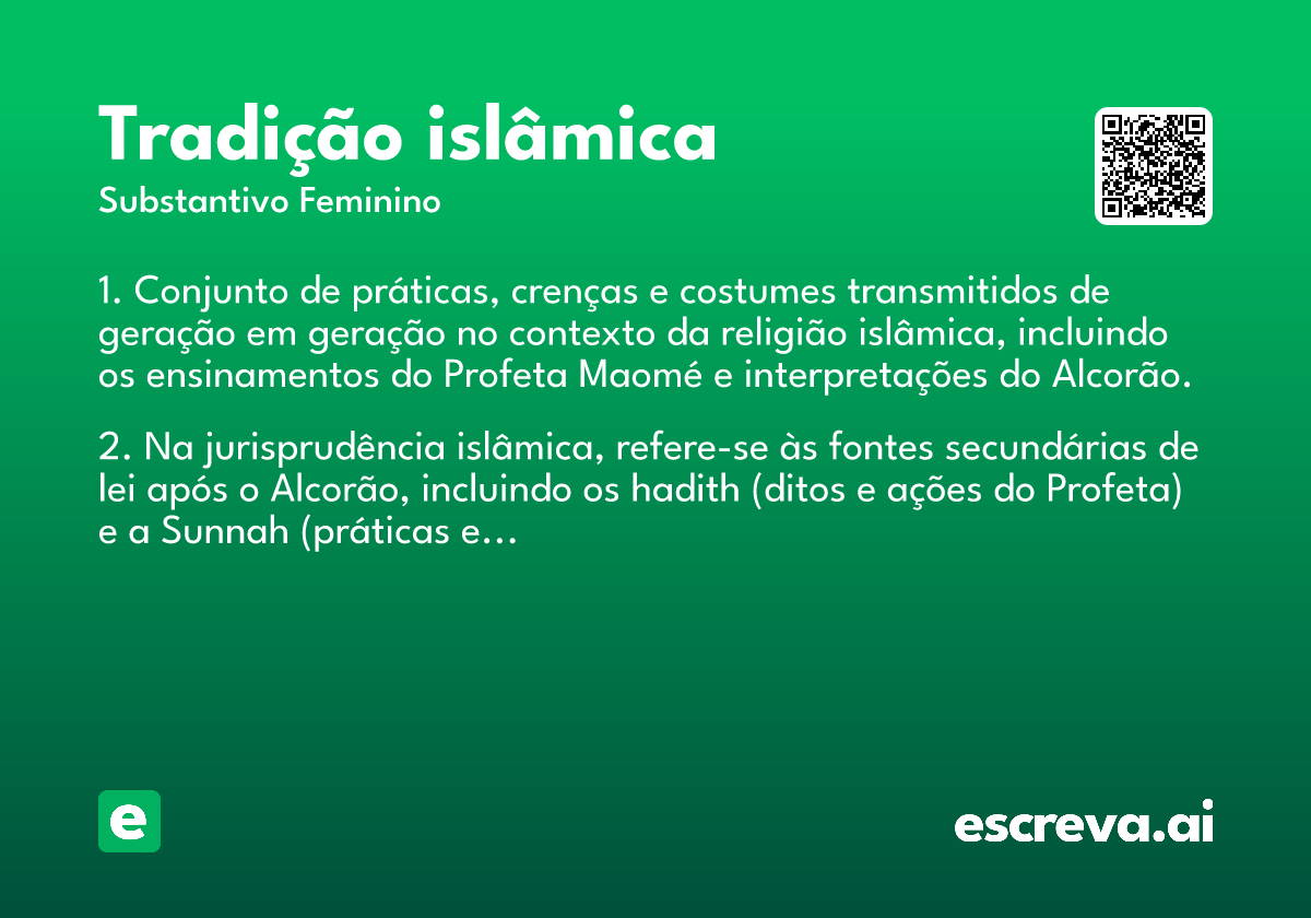tradição islâmica