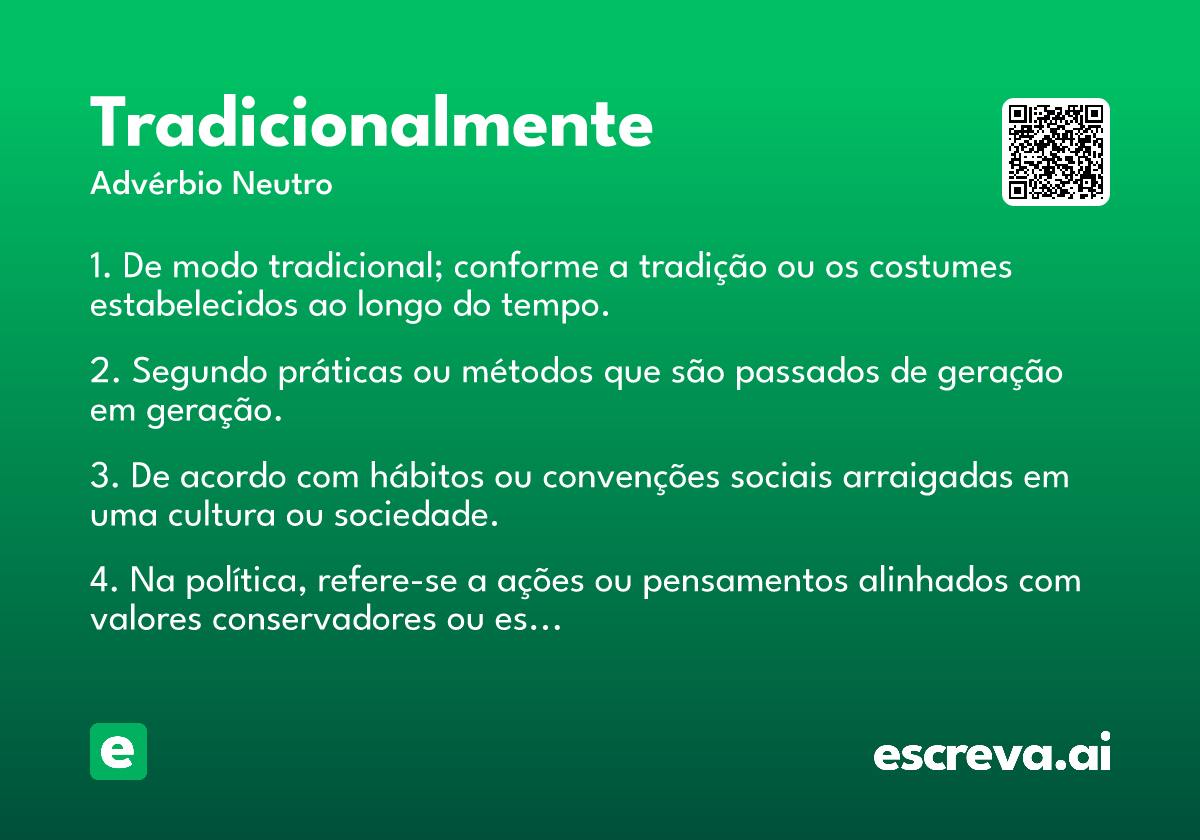 tradicionalmente