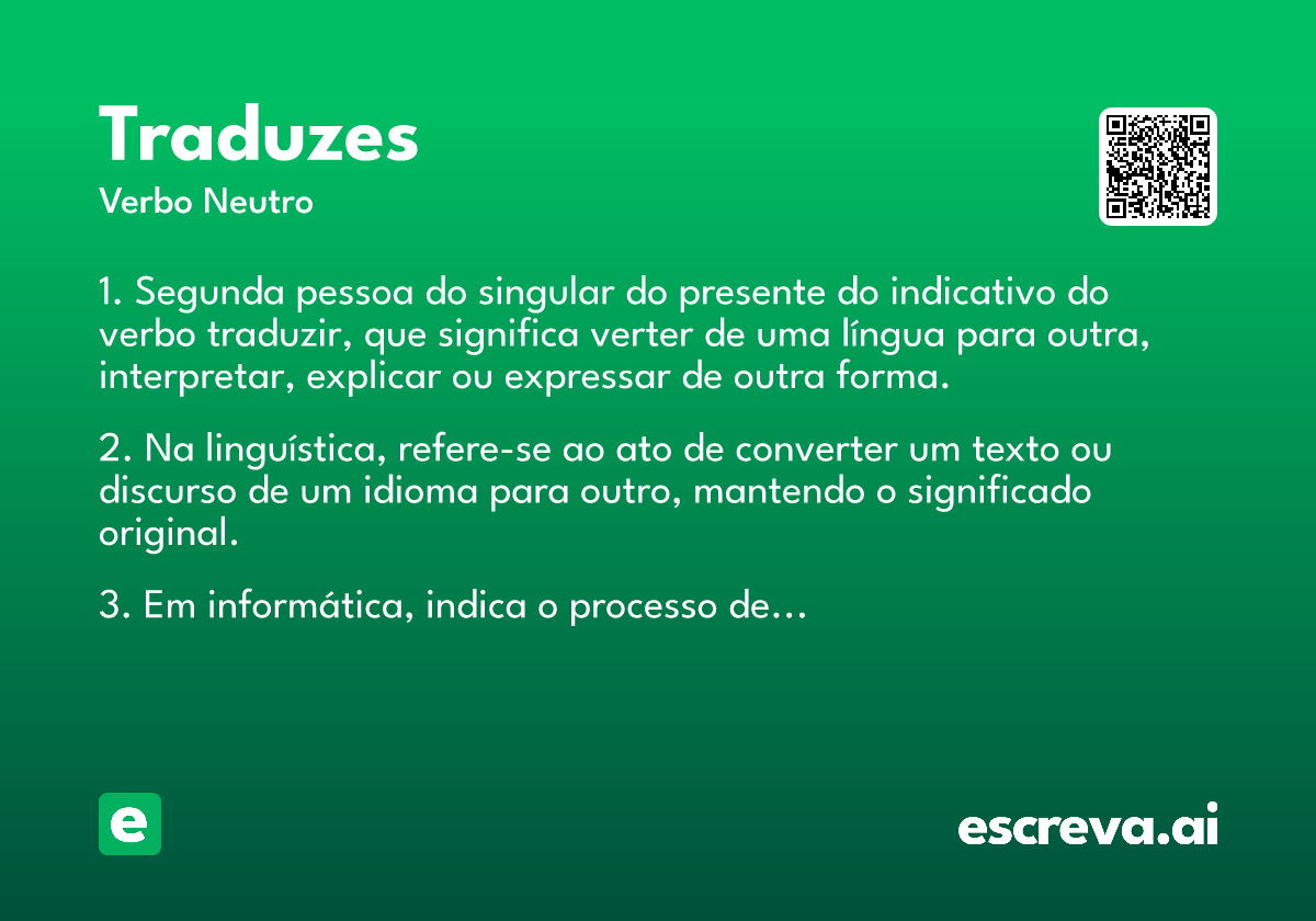 traduzes