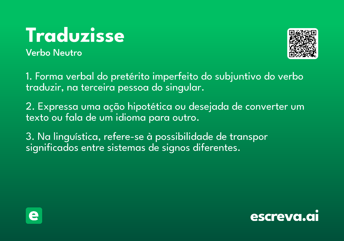 traduzisse