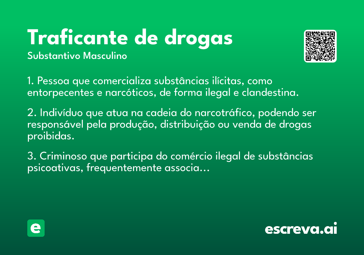 traficante de drogas
